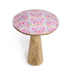 Champignon moyen - 15 cm - Joli motif floral