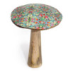 Grand champignon - 20 cm - Motif carreaux méditerranéens