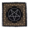 Nappe d'autel ésotérique à franges - Pentagone