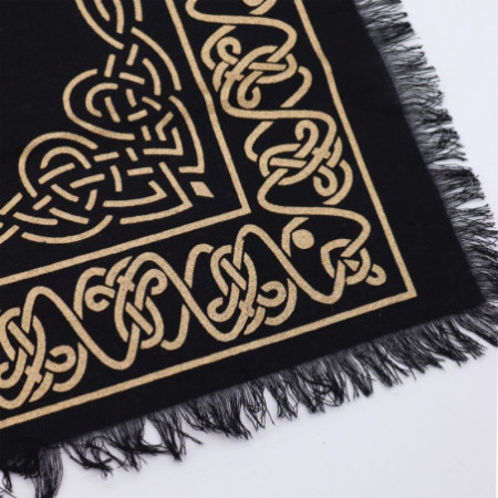 Nappe d'autel ésotérique à franges - Pentagone