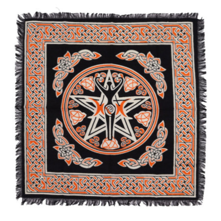 Nappe d'autel ésotérique à franges - Terre Mère
