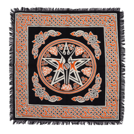 Nappe d'autel ésotérique à franges - Terre Mère