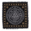 Nappe d'autel ésotérique à franges - Vie, mort, renaissance