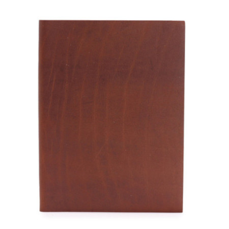 Grand carnet journalier beige foncé - 100 pages lignées - 20 x 15 cm