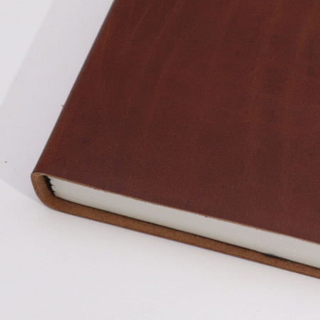 Grand carnet journalier beige foncé - 100 pages lignées - 20 x 15 cm