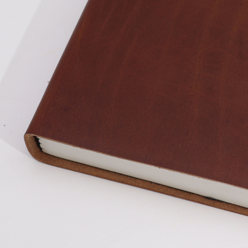 Grand carnet journalier beige foncé - 100 pages lignées - 20 x 15 cm