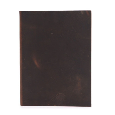 Carnet journalier noir et beige - 100 pages lignées - 20 x 15 cm