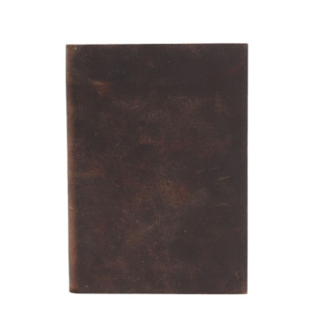 Carnet journalier noir et beige - 100 pages lignées - 18 x 13 cm