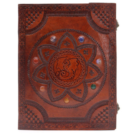Grand livre de tombes - Chakra Stones Dragon Mandala 100 pages - 25x34cm