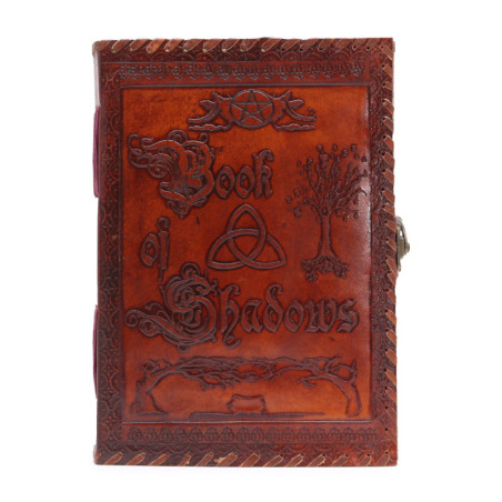 Grand Livre des Ombres - Tan foncé - 200 pages à tranches décentrées - 25 x 18 x 3 cm