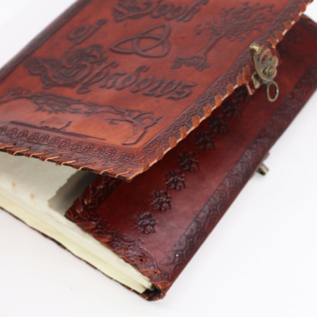 Grand Livre des Ombres - Tan foncé - 200 pages à tranches décentrées - 25 x 18 x 3 cm