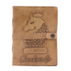 Carnet d'échecs - Beige clair - 200 pages à bords biseautés - 20 x 15 cm
