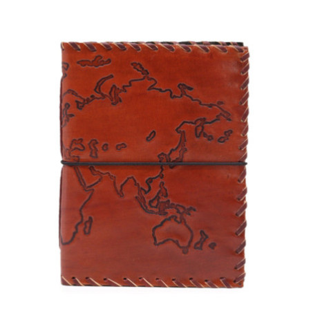 Carnet de voyage avec couverture - Beige clair - 96 pages - 17x13cm