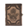 Hamsa - Carnet ésotérique - Gris antique - 200 pages Bordure cousue - 17,5 x 12,5 x 3 cm