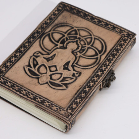 Bouddha - Carnet ésotérique - Rouge Tan - 200 pages Bordure cousue - 17,5 x 12,5 x 3 cm