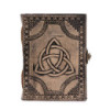 Cercle Triquetra - Carnet ésotérique - Rouge Tan - 200 pages Bordure cousue - 17,5 x 12,5 x 3 cm