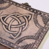 Cercle Triquetra - Carnet ésotérique - Rouge Tan - 200 pages Bordure cousue - 17,5 x 12,5 x 3 cm
