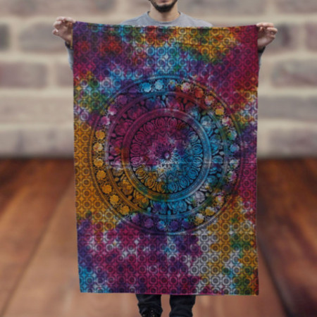Décoration murale en coton - Mandala Éléphant