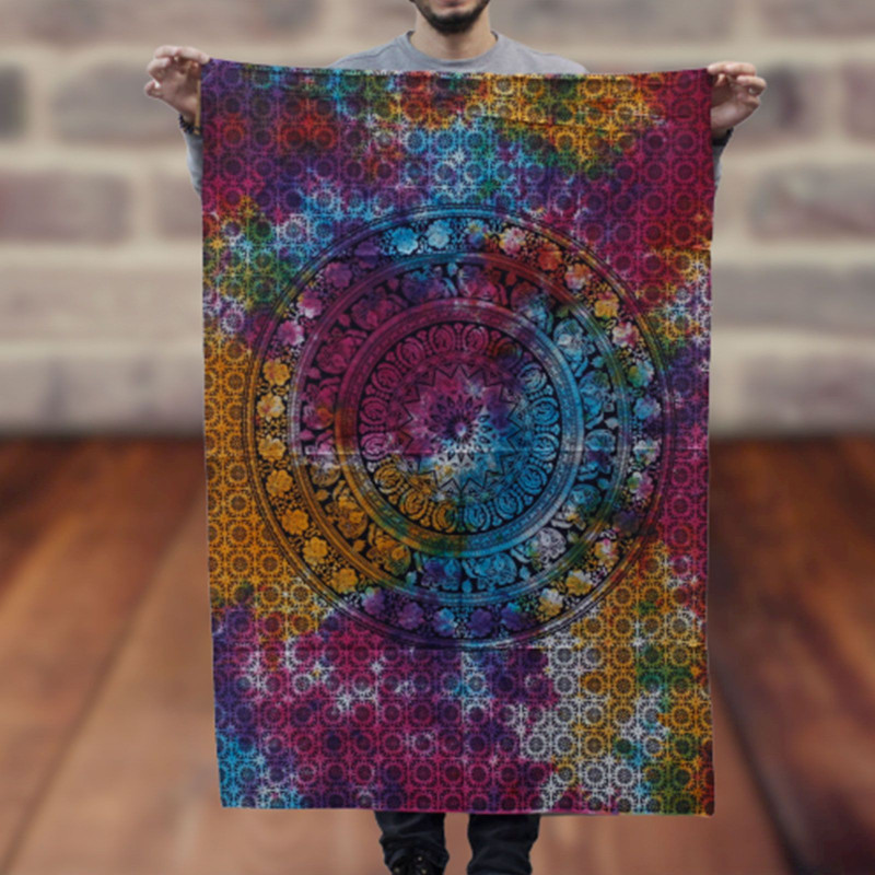 Décoration murale en coton - Mandala Éléphant