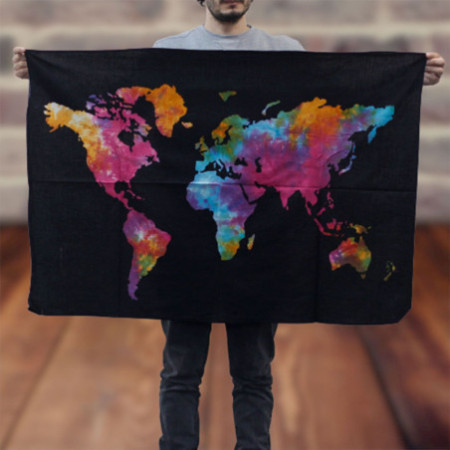 Art mural en coton - Monde