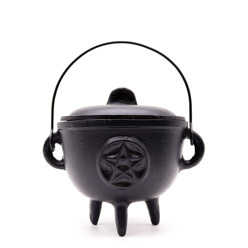 Chaudron en fonte extra large avec pentagone 15 x 15 cm