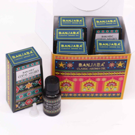 Huile parfumée indienne Banjara 10 ml - Copal Negro
