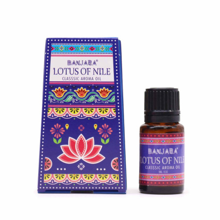 Huile parfumée indienne Banjara 10 ml - Lotus du Nil