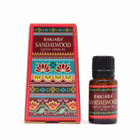 Huile parfumée indienne Banjara 10 ml - Bois de santal