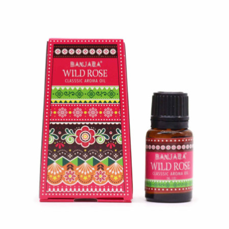 Huile parfumée indienne Banjara 10 ml - Rose sauvage