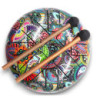 Steel Tongue Happy Drums Multicolore OM - 18 cm