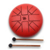 Tambour à langue d'acier Happy Drums Om Rouge - 16 cm