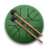 Tambour à langue d'acier Happy Drums Om Vert - 16 cm