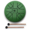 Tambour à langue d'acier Happy Drums Om Vert - 16 cm