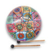 Tambours Happy Drums multicolores en acier Med - 17 x 13 cm