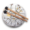 Tambour à langue en acier moyen Happy Drums en marbre - 17 x 13 cm