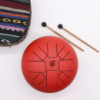 Tambour à langue en acier moyen Happy Drums Om Rouge - 22x16cm