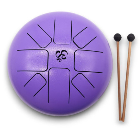 Med Steel Tongue Happy Drums Om Violet - 22x16cm