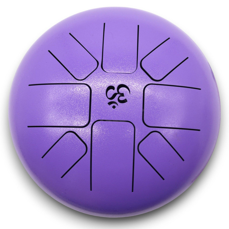 Med Steel Tongue Happy Drums Om Violet - 22x16cm
