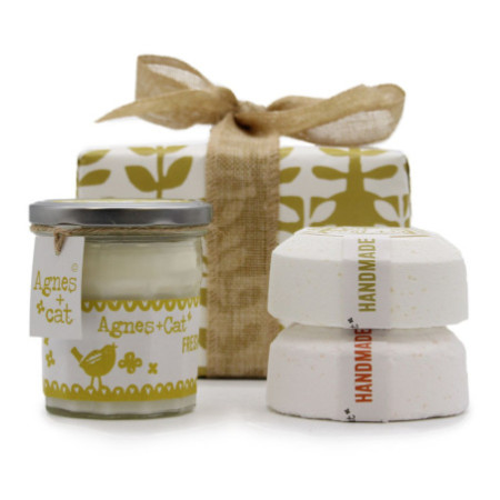 Coffret cadeau - Bougie aux agrumes frais + Clémentine et Mor.Roll (Fizz)