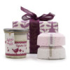Coffret cadeau - Pierre de lune (bougie) + Provence & Thé et Roses (pétillant)