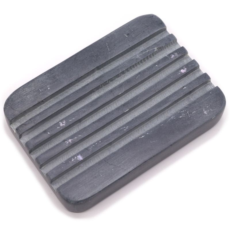 Porte-savon en stéatite grise 12 x 8,5 cm - Heavey Ridges