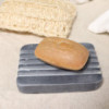 Porte-savon en stéatite grise 12 x 8,5 cm - Heavey Ridges