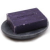 Porte-savon ovale classique en stéatite grise 10 x 12 cm