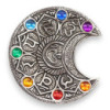 Porte-encens Lune Sept Chakras 11,5 cm