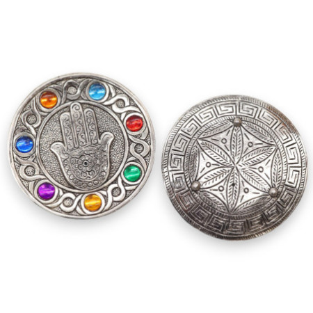 Porte-encens sept chakras Hamsa 11,5 cm