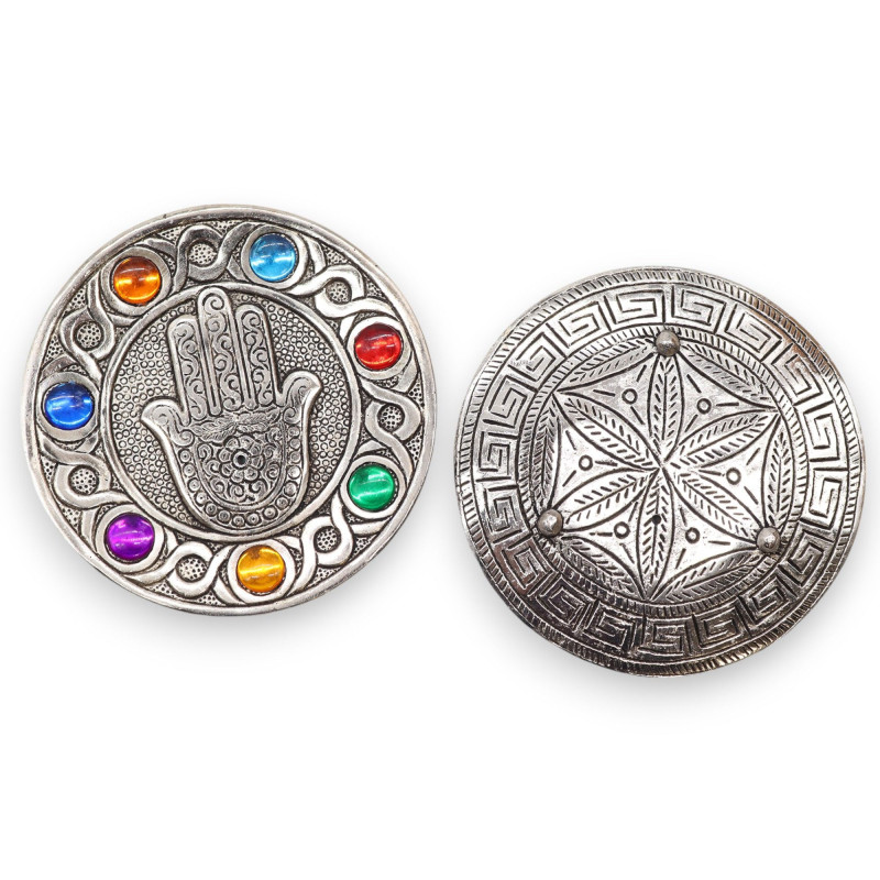 Porte-encens sept chakras Hamsa 11,5 cm
