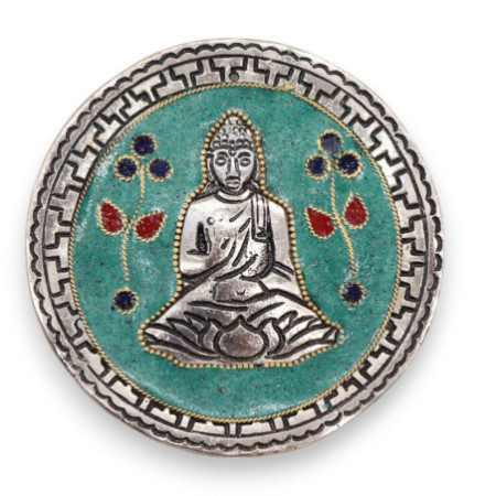 Porte-encens Bouddha Décor Vert 10 cm