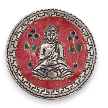 Porte-encens Bouddha Décor Rouge 10 cm