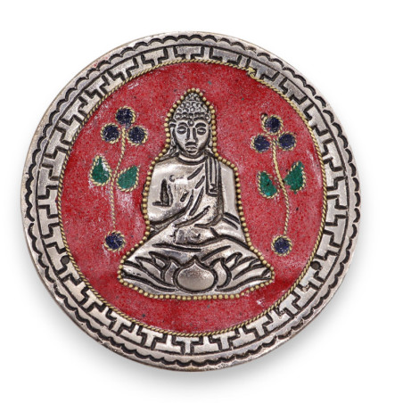 Porte-encens Bouddha Décor Rouge 10 cm