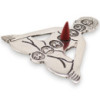 Porte-encens Yoga Sept Chakras en aluminium poli 12 x 12 cm